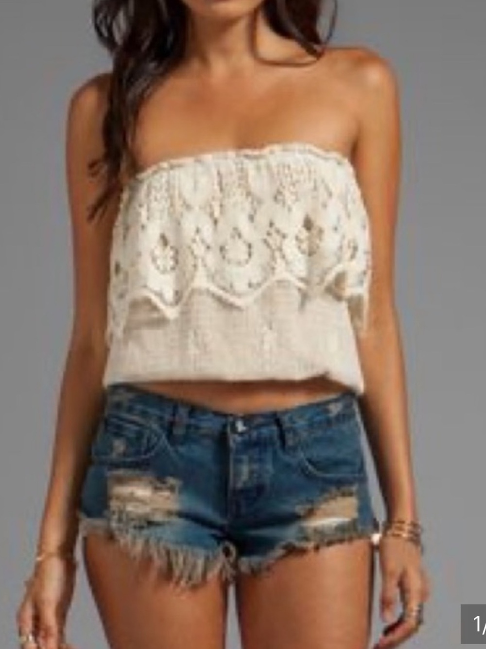 ❤️… Cotton Candy Lace Romantic Top